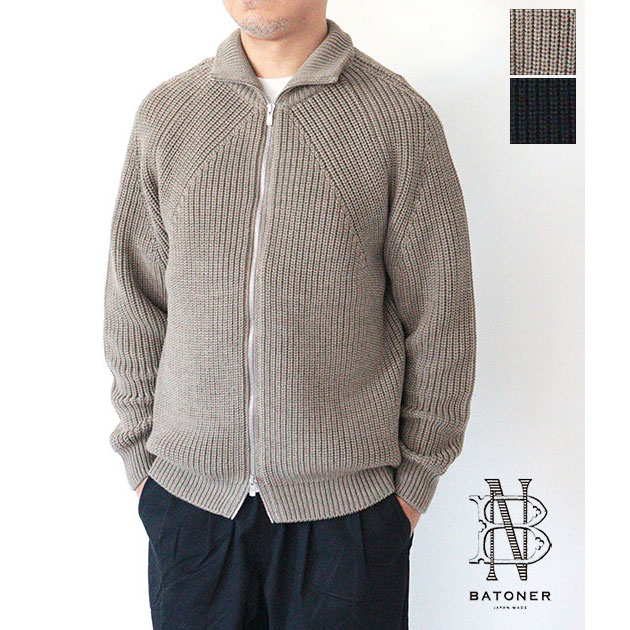 【BATONER/バトナー】SIGNATURE DS KNIT BATONER(バトナー) SIGNATURE DRIVERS KNITソリッドウール