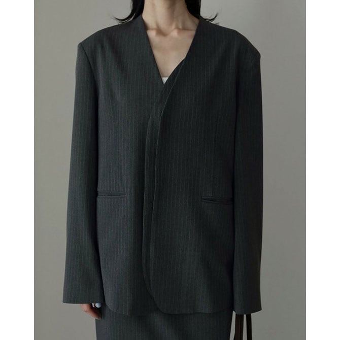 送料無料】【2025AW】anuke[アンヌーク] Collarless Over Jacket