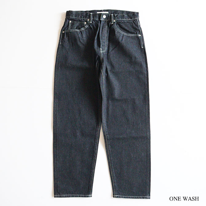 送料無料】【2026SS】HATSKI [ハツキ]Loose Tapered Denim -One Wash