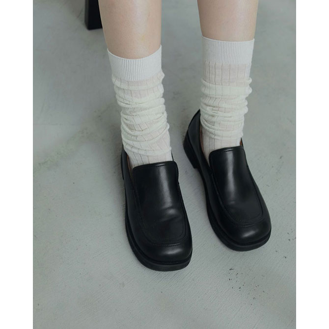 送料無料】【2025AW】anuke[アンヌーク] Ecoleather Loafers