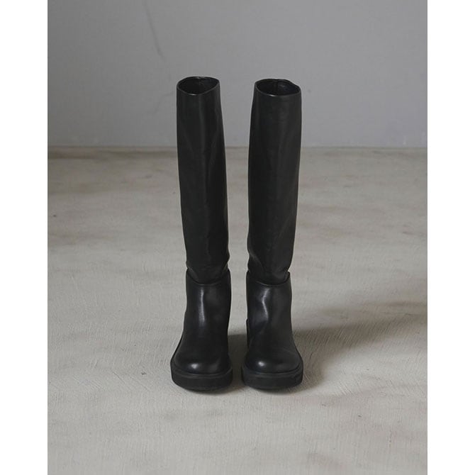 anuke Ecoleather Long Boots サイズ37 anuke アンヌーク Ecoleather Long Boots 62521007 /キャンセル