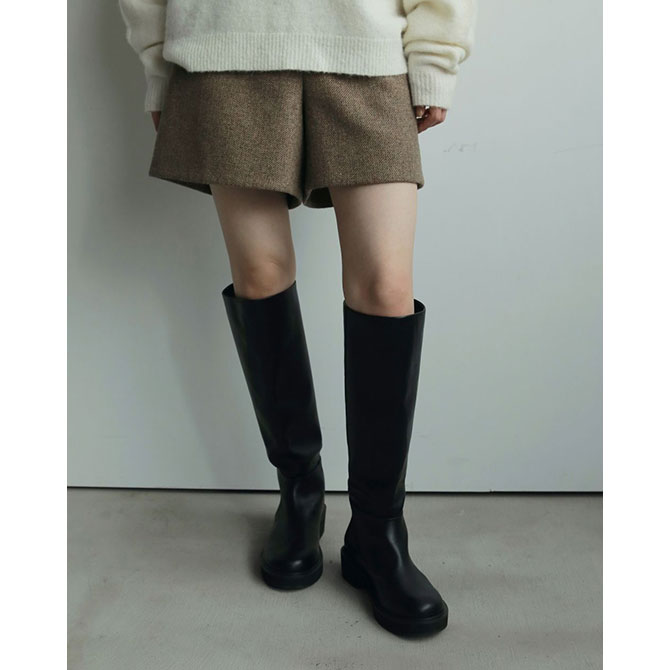 ànuke online store（アンヌーク） / Round Leather BootsRound
