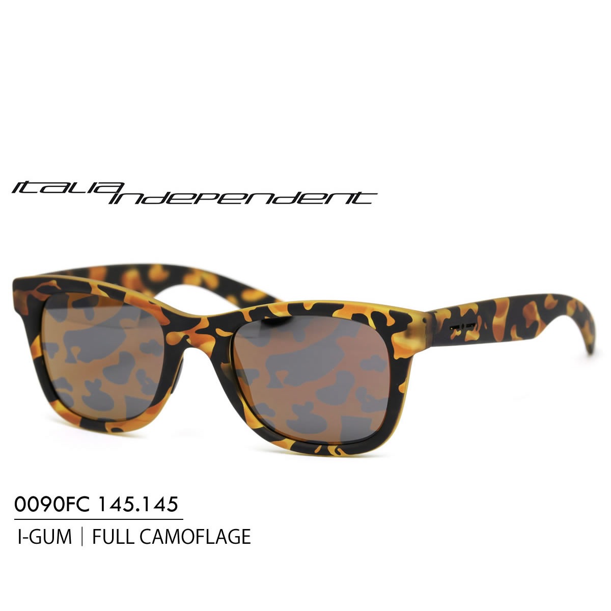 14時までのご注文は即日発送 イタリアインディペンデント国内正規品販売認定店 0090FC 145.145 50サイズ Italia Independent イタリアインディペンデント サングラス メンズ レディース あす楽対応 LOS30
