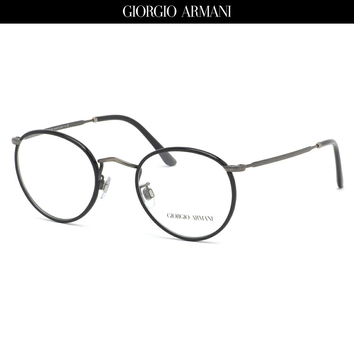 GIORGIO ARMANI ジョルジオアルマーニ メガネ AR112MJ 3260 49サイズ コンビネーション 黒縁 ジョルジオアルマーニGIORGIOARMANI メンズ レディース