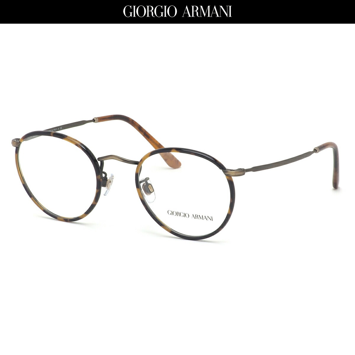 GIORGIO ARMANI ジョルジオアルマーニ メガネ AR112MJ 3292 49サイズ コンビネーション べっ甲 デミ ジョルジオアルマーニGIORGIOARMANI メンズ レディース