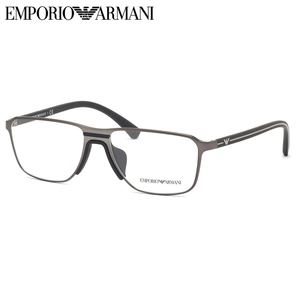 エンポリオアルマーニ EMPORIO ARMANI メガネ /EA1089F 3266 56サイズ /スクエア シャープ スポーティ スマート マット ガンメタル かっこいい /エンポリオアルマーニEMPORIOARMANI メンズ レディース