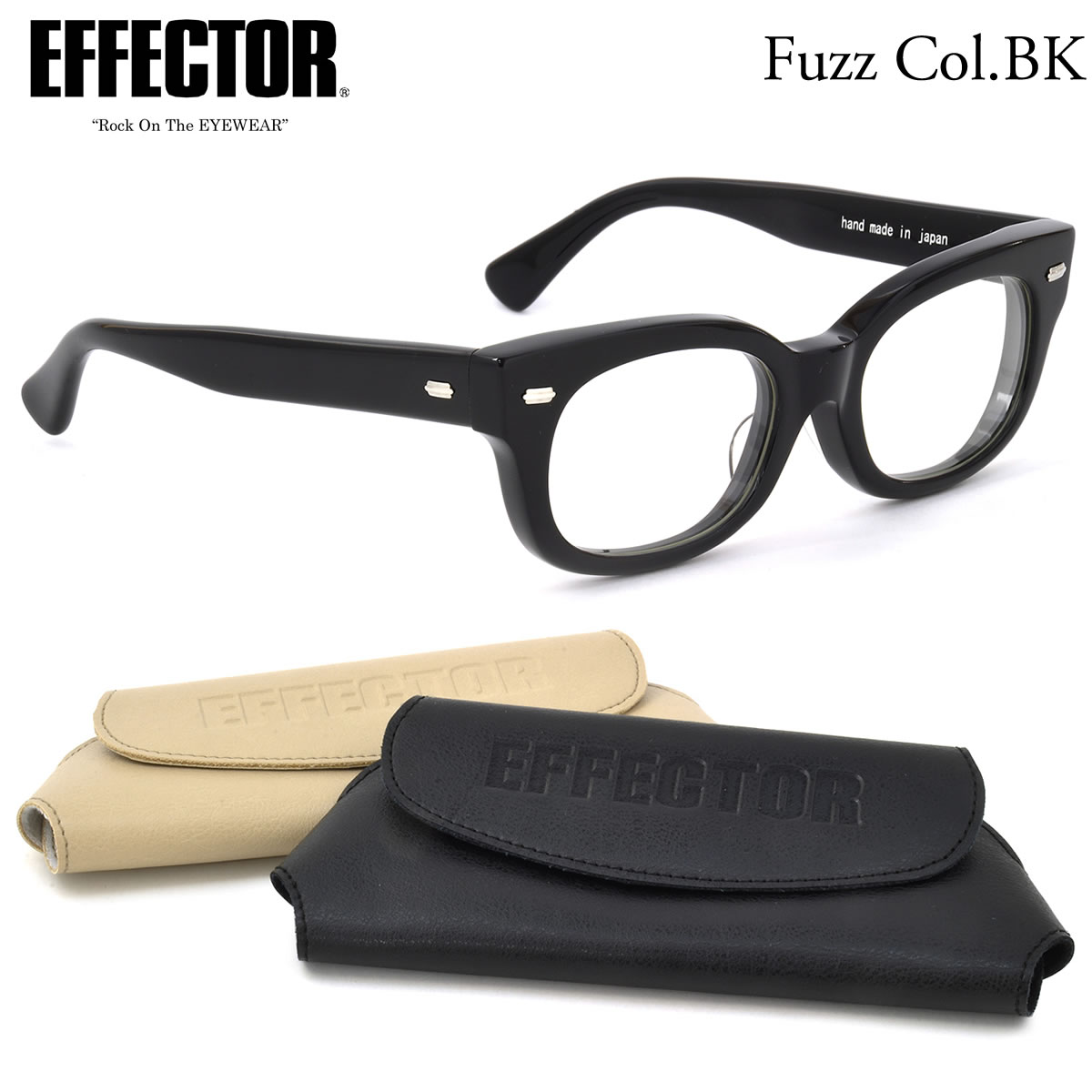 EFFECTOR エフェクター 眼鏡 メガネ フレーム /fuzz BK 52サイズ