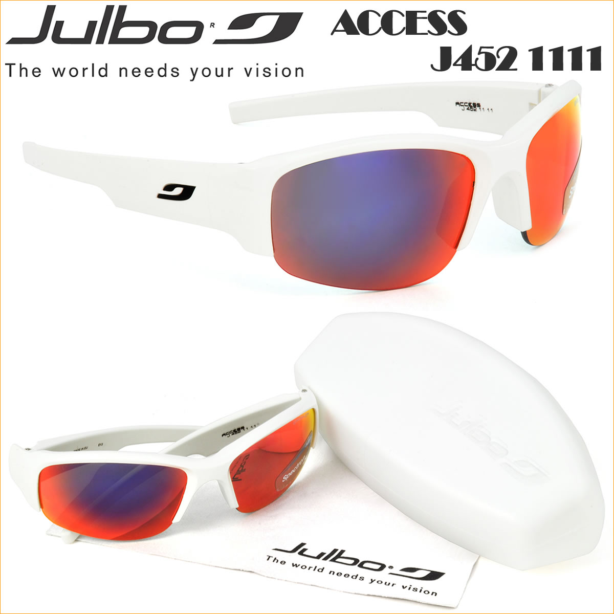 国内正規販売代理店商品 Julbo キッズサングラス ジュルボ ACCESS J452 1111 子供用サングラス 対象年齢:8歳~12歳