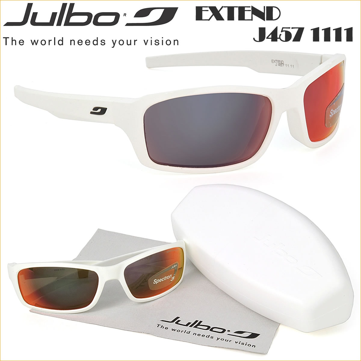 国内正規販売代理店商品 Julbo キッズサングラス ジュルボ EXTEND J457 1111 子供用サングラス 対象年齢:6歳~10歳