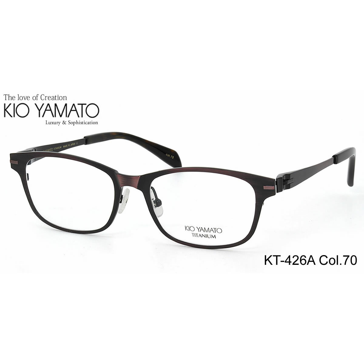 KIO YAMATO メガネ キオヤマト メガネフレーム KT426A 70 53 あす楽対応