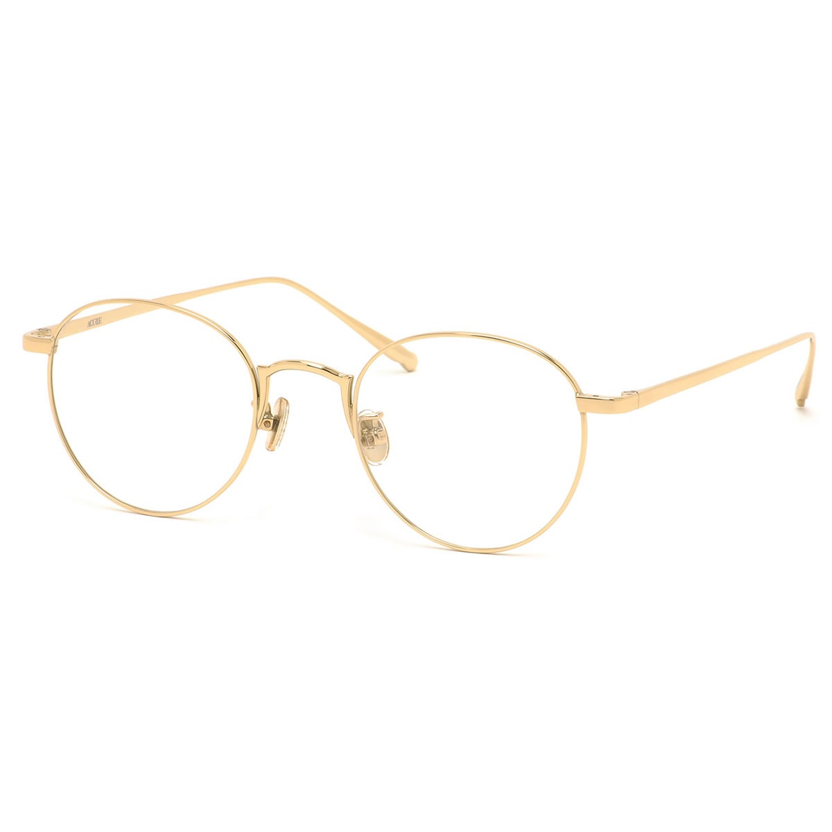 アクル ACCRUE メガネ /Kundera GD 48サイズ /ACCRUE アクル accrue クンデラ kundera クラシカル ボストンシェイプ /メンズ レディース