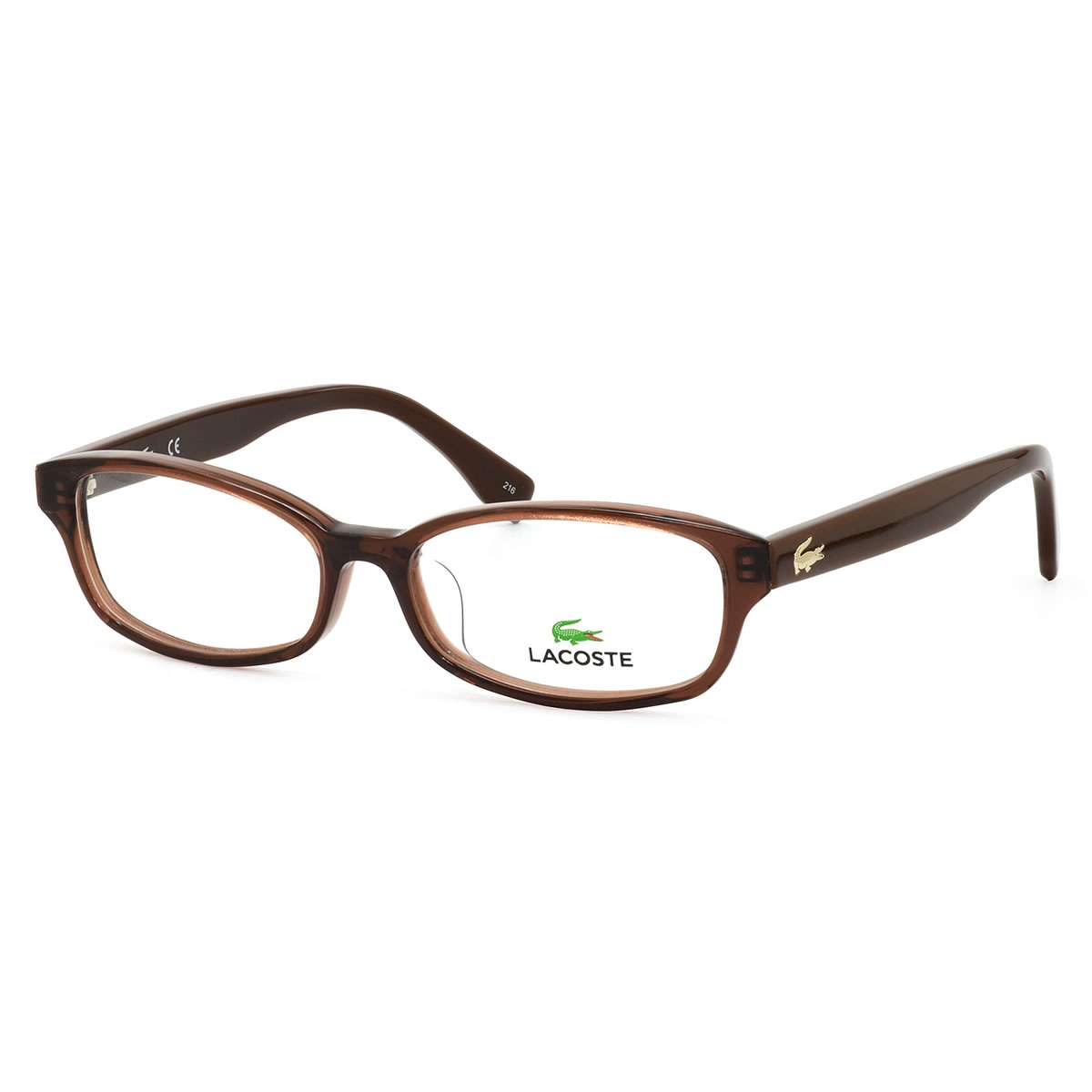 ラコステ LACOSTE メガネ /L2778A 210 51サイズ /ワニ クロコダイル アジアンフィット クリアブラウン /メンズ レディース