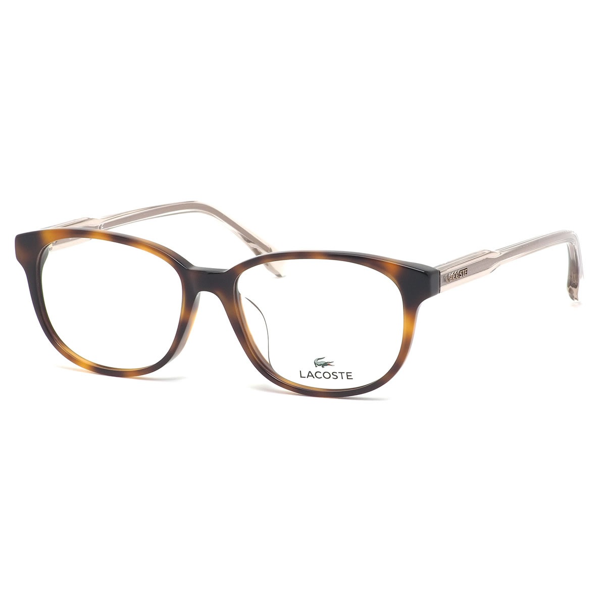 ラコステ LACOSTE メガネ /L2836A 214 53サイズ /ワニ クロコダイル アジアンフィット べっ甲 スクエア 近視 乱視 遠視 老眼 /メンズ レディース