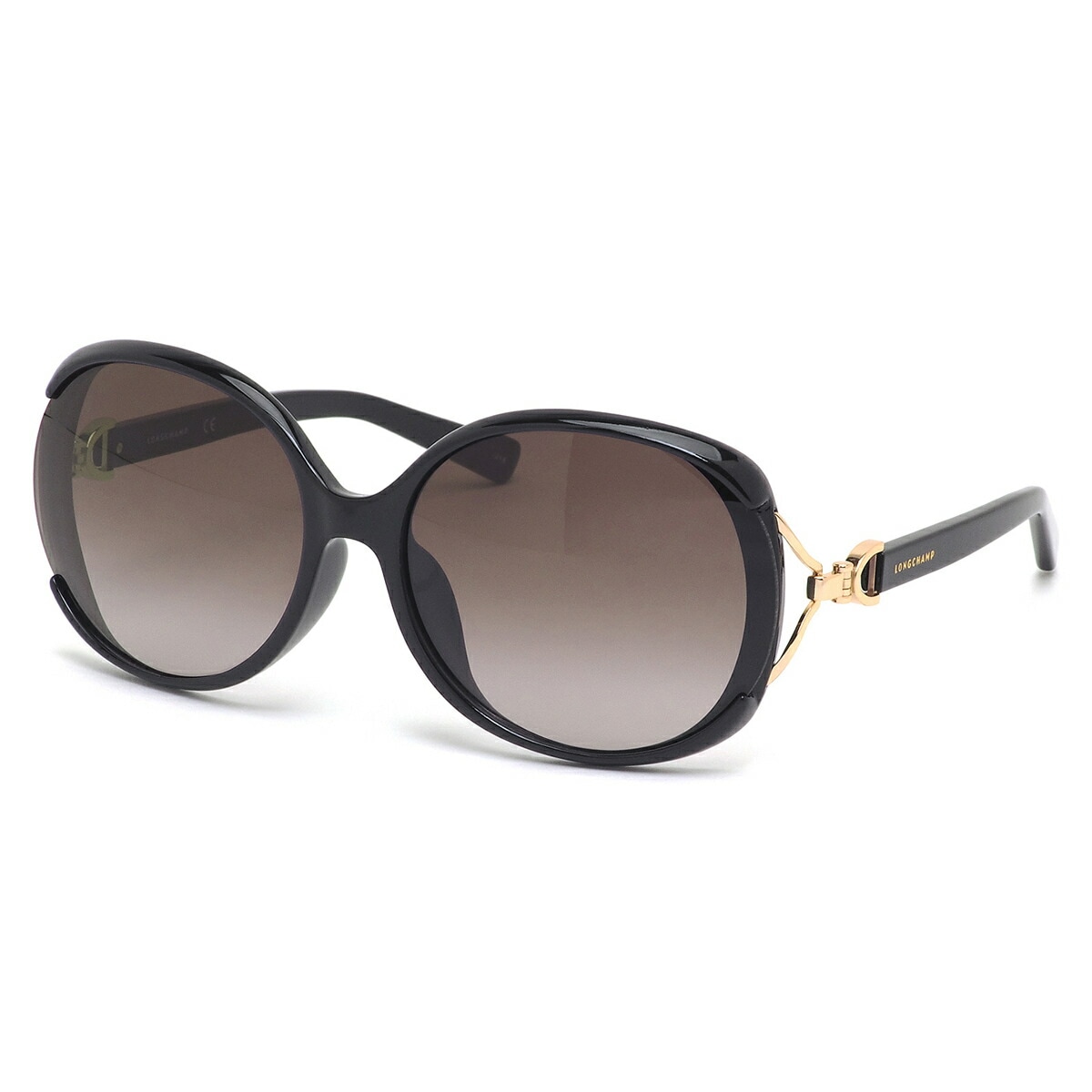 ロンシャン LONGCHAMP サングラス /LO630SK 001 63サイズ /longchamp パリ風 フレンチエレガンス ラウンド黒 金 フェミニン /レディース