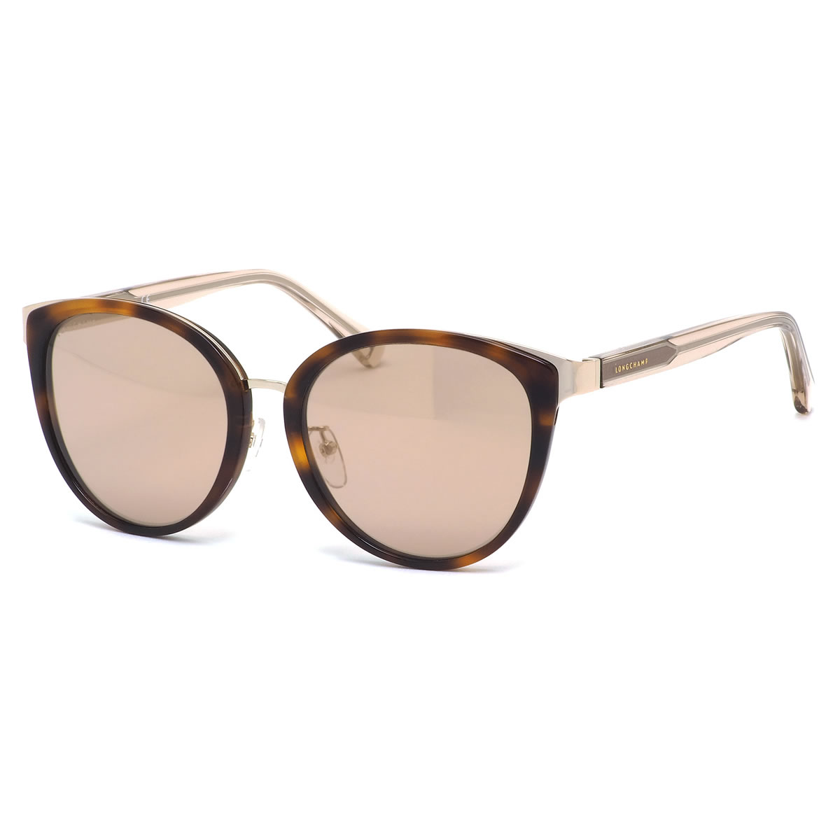 ロンシャン LONGCHAMP サングラス /LO634SA 725 56サイズ /longchamp パリ風 フレンチエレガンス キャッツアイ 茶色 ミラーレンズ フェミニン アジアンフィット /レディース