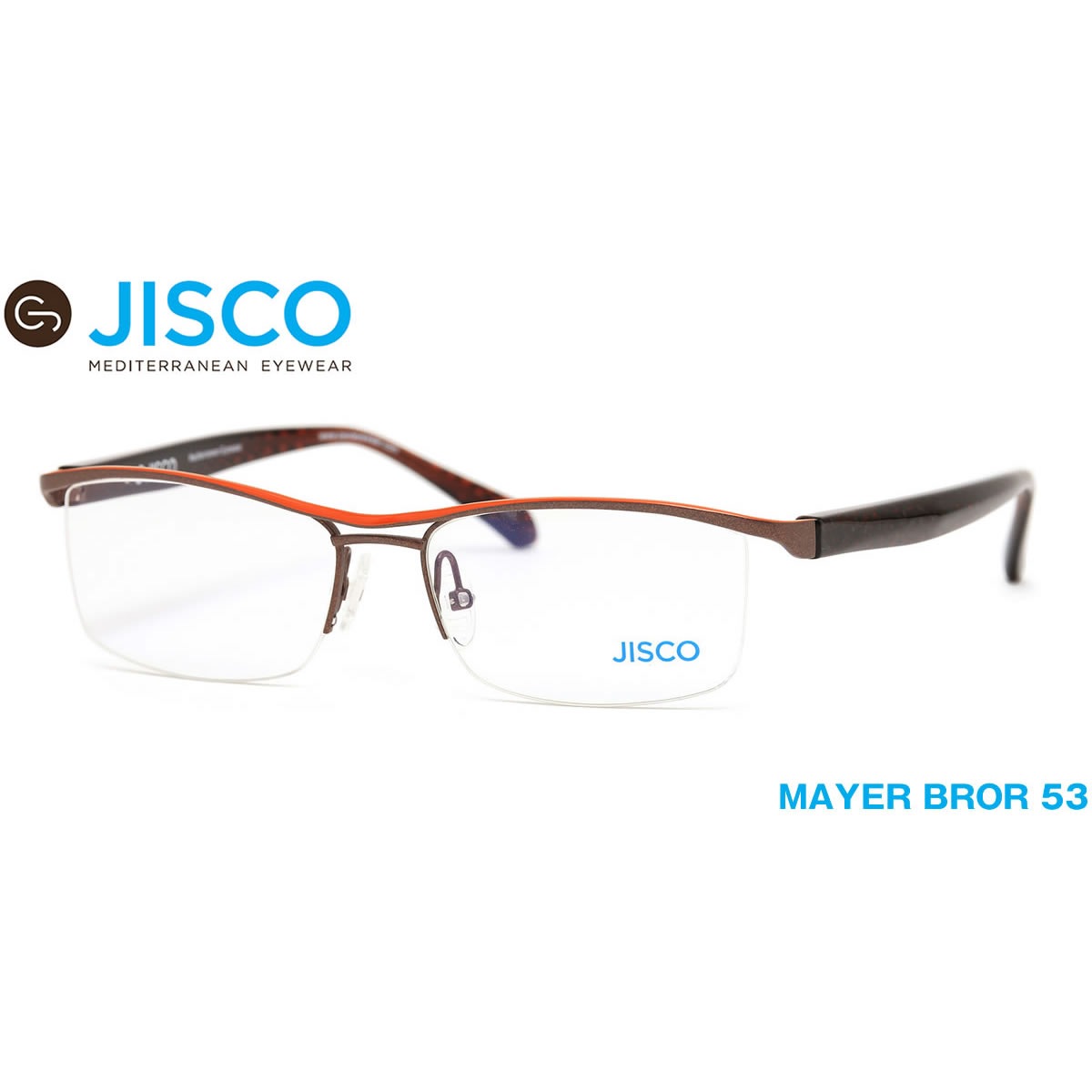 14時までのご注文は即日発送 MAYER BROR 53サイズ JISCO ジスコ メガネ バネ蝶番 バネ丁番 メンズ レディース 伊達メガネ用レンズ無料!! あす楽対応 LOS40