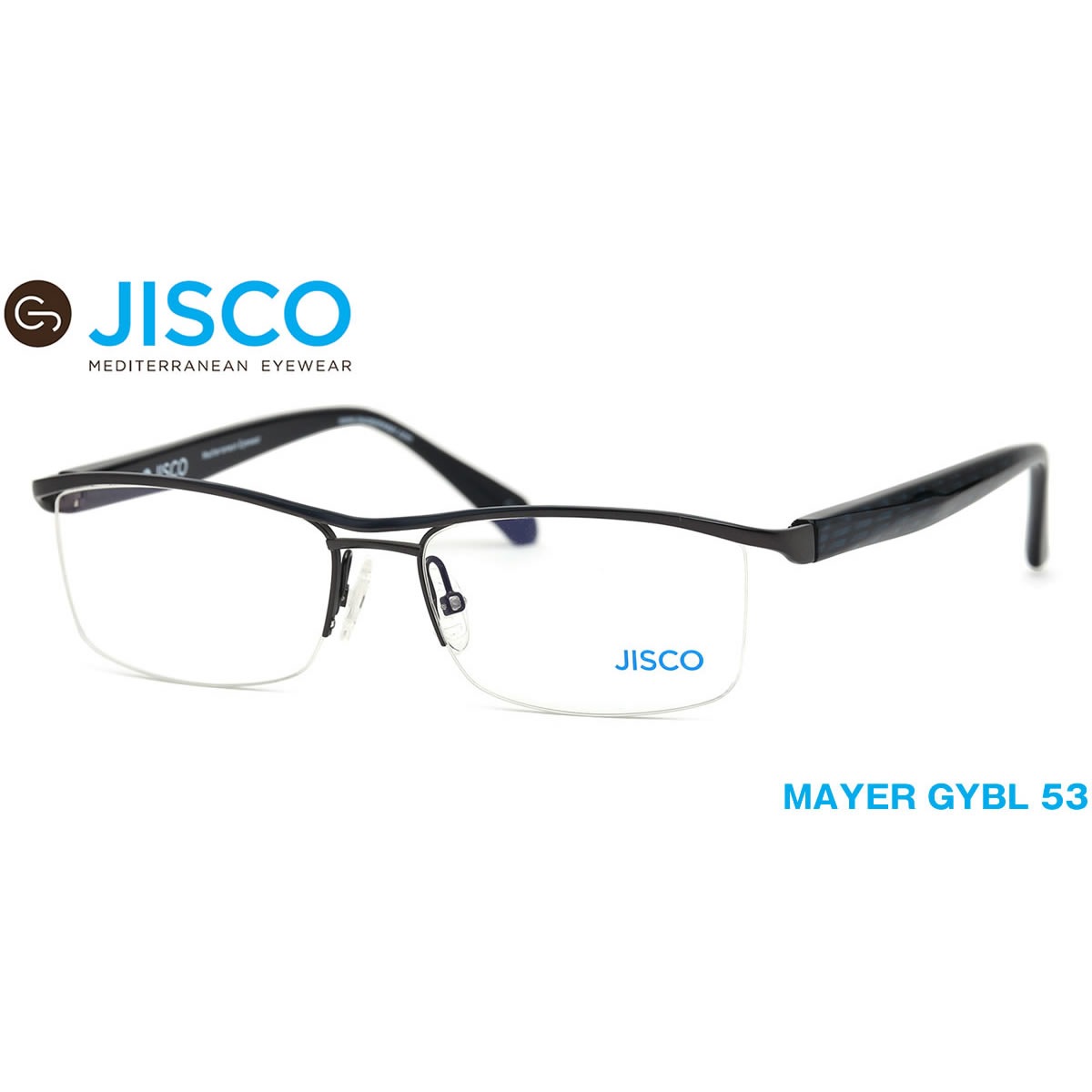 14時までのご注文は即日発送 MAYER GYBL 53サイズ JISCO ジスコ メガネ バネ蝶番 バネ丁番 メンズ レディース 伊達メガネ用レンズ無料!! あす楽対応 LOS40
