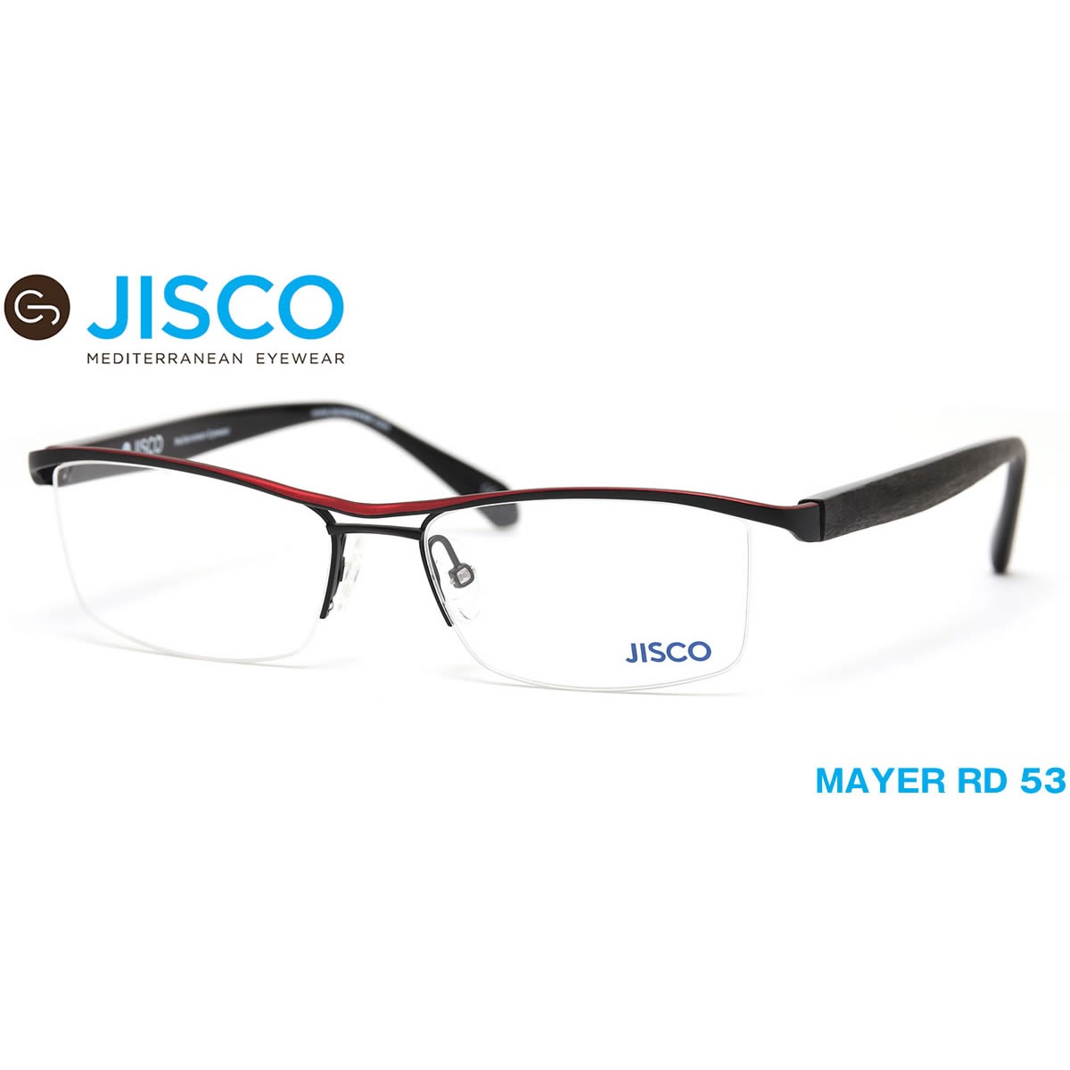 14時までのご注文は即日発送 MAYER RD 53サイズ JISCO ジスコ メガネ バネ蝶番 バネ丁番 メンズ レディース 伊達メガネ用レンズ無料!! あす楽対応