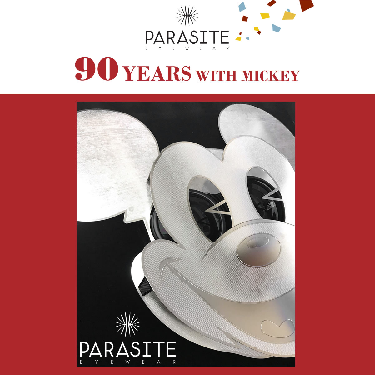 PARASITE パラサイト サングラス /MICKEY MASK /ミッキー90周年記念モデル ディズニー ミッキーマウス レア マスク 仮面 ゴーグル /パラサイト PARASITE ミッキー メンズ レディー
