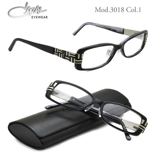 CAZAL カザール メガネ 3018/1 001 53サイズ /CAZAL 伊達メガネレンズ無料 メンズ レディース