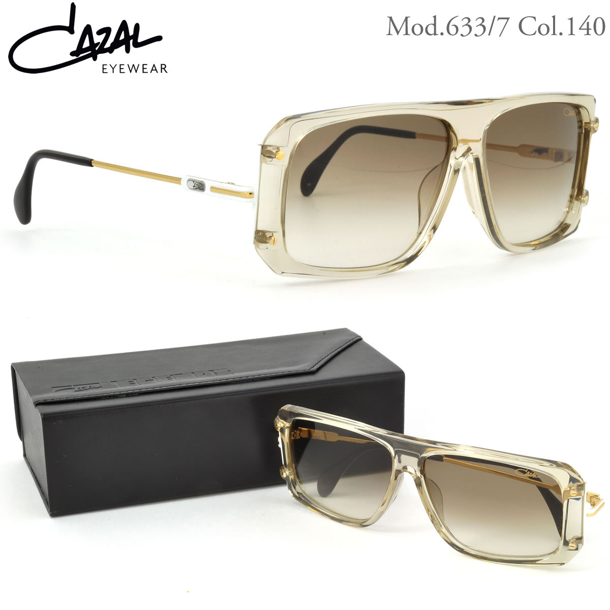 CAZAL カザール サングラス レジェンズ /633/7 140 58サイズ /レジェンド CAZAL LEGENDS アジアンフィット メンズ レディース