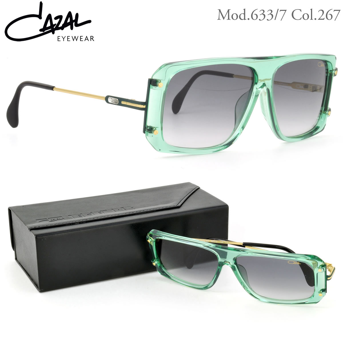 CAZAL カザール サングラス レジェンズ /633/7 267 58サイズ /レジェンド CAZAL LEGENDS アジアンフィット メンズ レディース