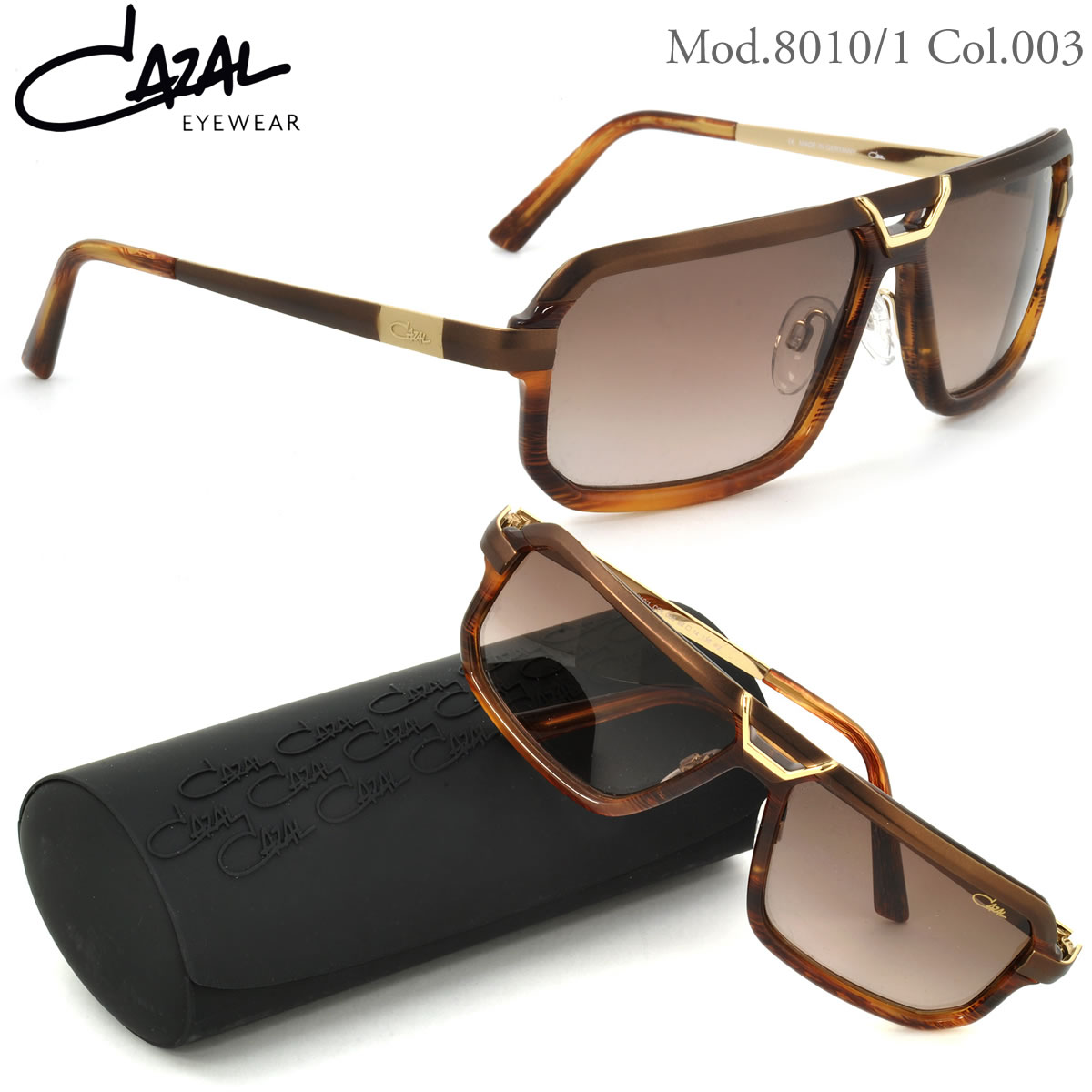 CAZAL カザール サングラス /8010/1 003 62サイズ /CAZAL アジアンフィット メンズ レディース