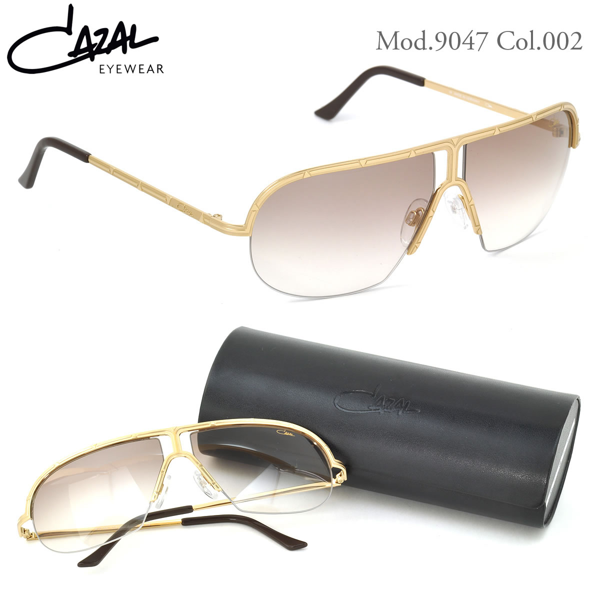 CAZAL カザール サングラス /9047 002 65サイズ /CAZAL メンズ レディース