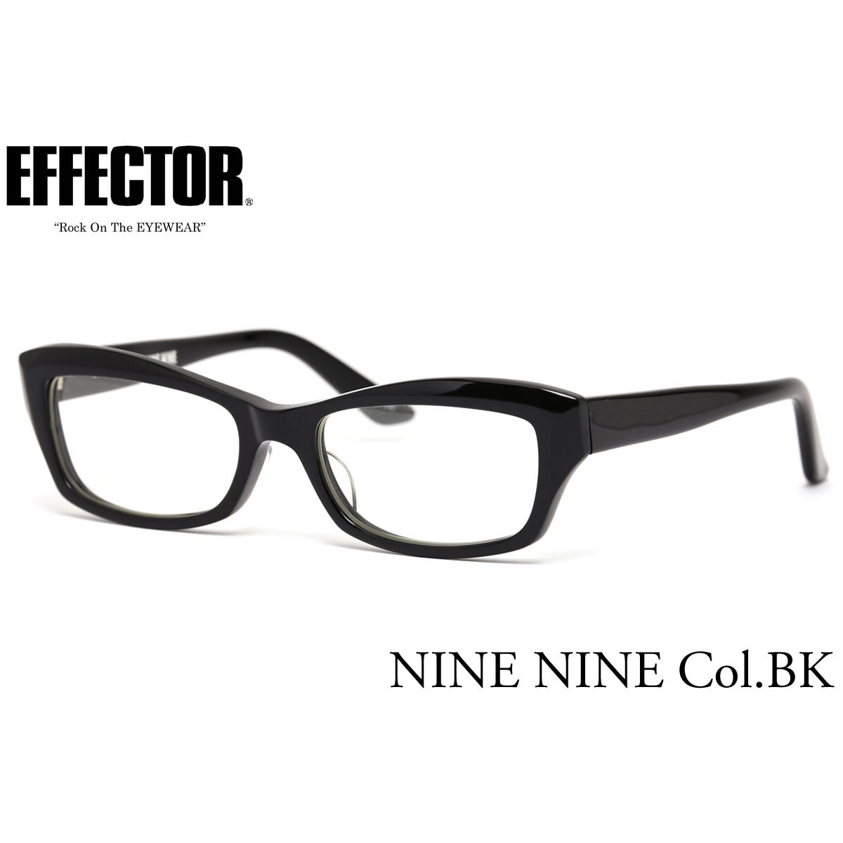 EFFECTOR エフェクター 眼鏡 メガネ フレーム /NINE NINE BK 54サイズ