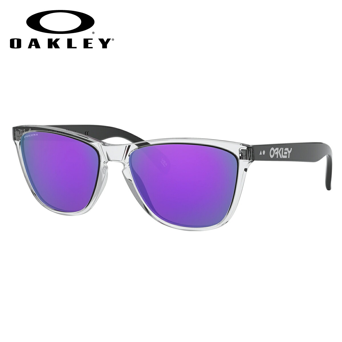 �������꡼ OAKLEY ���󥰥饹 OO9444F-05-57 FROGSKINS 35th ANNIVERSARY �ե��å������� 35��ǯ��ǰ Polished Clear / Prizm Violet �������ե��å� Asia Fit ��������ե��å� �������졼  ��� ��ǥ�����