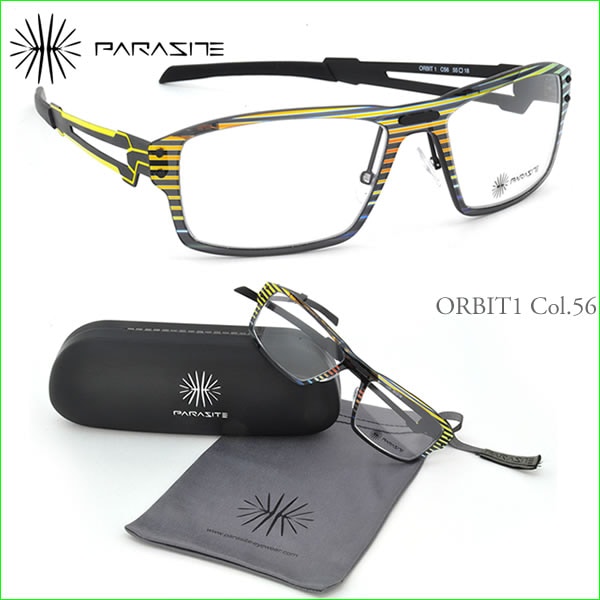 PARASITE パラサイト メガネフレーム DATE 1 青い C57M オレンジ