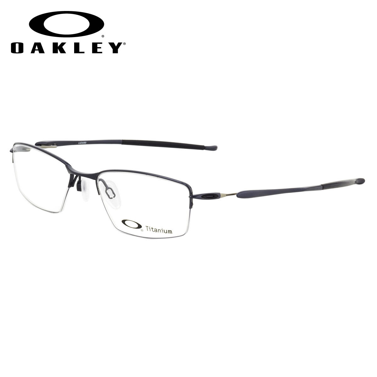 オークリー OAKLEY メガネ /OX5113-0451 /LIZARD Polished Midnight /リザード スクエア ナイロール /OAKLEY 伊達メガネレンズ無料 メンズ レディース 【20BF】