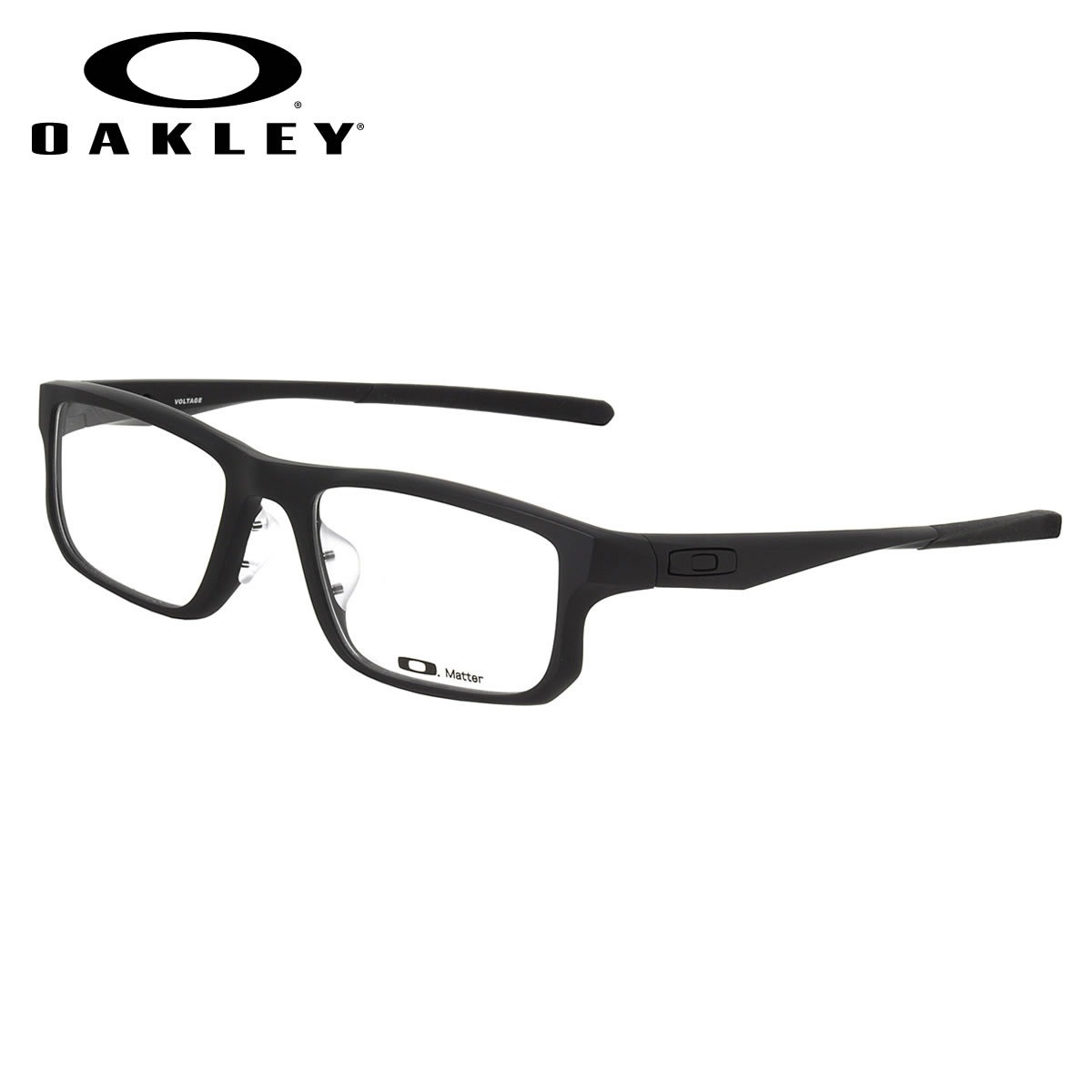 オークリー OAKLEY メガネ /OX8066-0155 /VOLTAGE ASIA FIT Satin Black /ボルテージ アジアフィット スポーツ スクエア /OAKLEY 伊達メガネレンズ無料 メンズ レディース