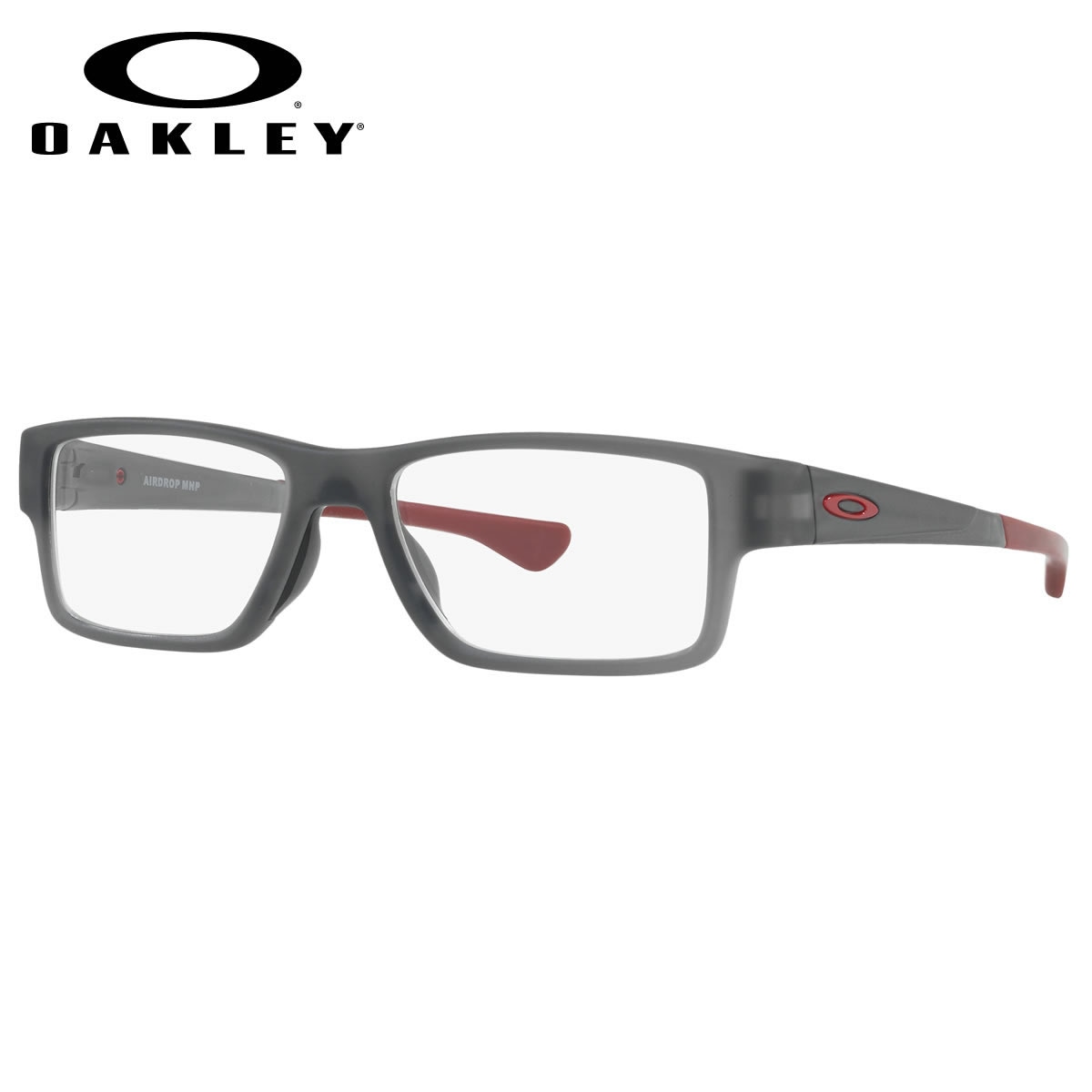 オークリー OAKLEY メガネ /OX8121-0355 /AIRDROP MNP エアドロップMNP エアードロップMNP PERFORMANCE LIFESTYLE /Satin Grey Smoke スクエア スポーツ PERFORMANCE LIFESTYLE 伊達メガネレンズ無料 /オークリー OAKLEY 伊達メガネレンズ無料 メンズ レディース