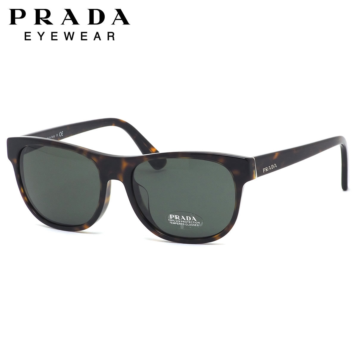 プラダ PRADA サングラス PR04XSF 2AU0B2 56サイズ ガラスレンズ べっ甲 デミ トータス おしゃれ MADE IN ITALY メンズ レディース