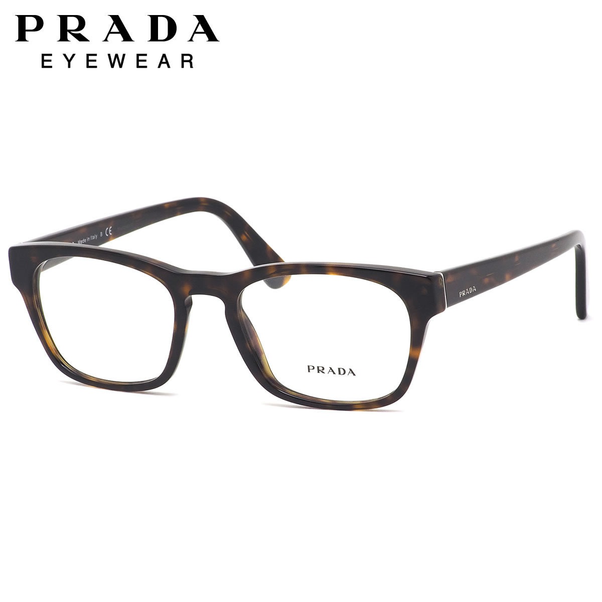 プラダ PRADA メガネ PR09XV 2AU1O1 52サイズ デミ べっ甲 トータス made in Italy イタリア製 メンズ レディース