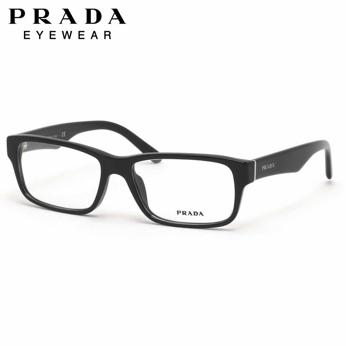 プラダ PRADA メガネ /PR16MVA 1AB1O1 55サイズ /スクエア アジアンフィット MADE IN ITALY /メンズ レディース