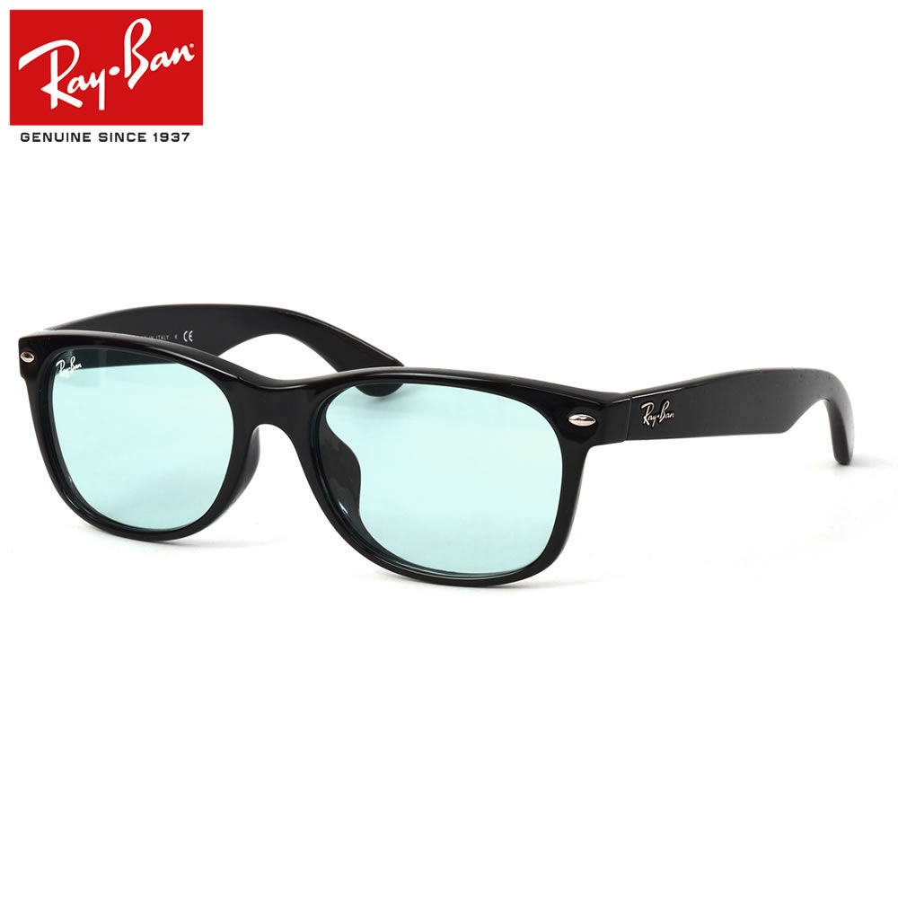 Ray-Ban レイバン サングラス RB2132F 60164 55サイズ 601/64 国内正規品 NEW WAYFARER WASHED LENSES ニューウェイファーラー ウォッシュドレンズ フルフィット ライトカラーレンズ 黒縁 メンズ レディース