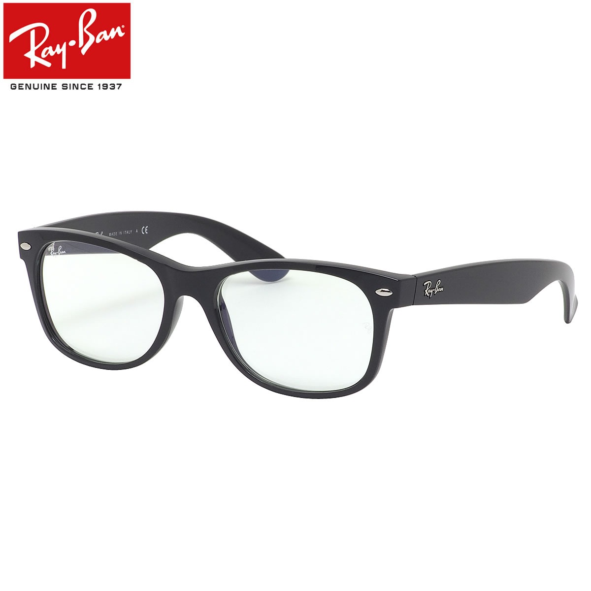 Ray-Ban サングラス RB2132F 901/BF 58 レイバン NEW WAYFARER CLEAR エバーグラス クリアレンズ ブルーライトカット テレワーク PC用 スマホ用 メンズ レディース