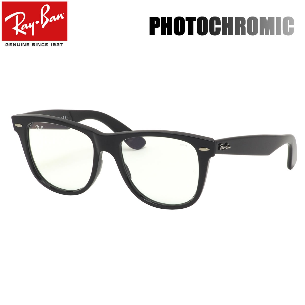 Ray-Ban サングラス RB2140 901/5F 54 レイバン EVERGLASSES エバーグラス EVOLVE エボルヴ エヴォルヴ エボルブ 調光レンズ フォトクロミック WAYFARER ウェイファーラー ICONS アイコン メンズ レディース
