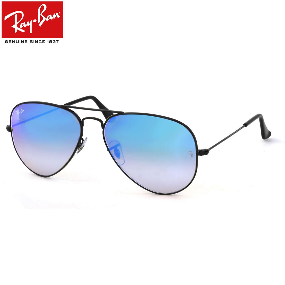 レイバン サングラス ミラー アビエーター Ray-Ban RB3025 002/4O 62サイズ /レイバン RAYBAN AVIATOR FLASH LENSES GRADIENT 0024O LARGE METAL ラージメタル ツーブリッジ ダブルブリッジ ティアドロップ ミラー ブルーレンズ ICONS アイコン メンズ レディース