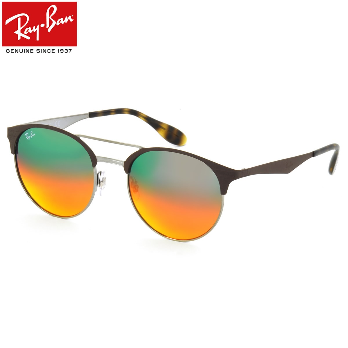 レイバン サングラス ミラー Ray-Ban RB3545 9006A8 51サイズ 54サイズ /レイバン RAYBAN FLASH LENSES GRADIENT 9006/A8 ツーブリッジ ダブルブリッジ ROUND ラウンド 丸メガネ ミラー メンズ レディース 【20BF】