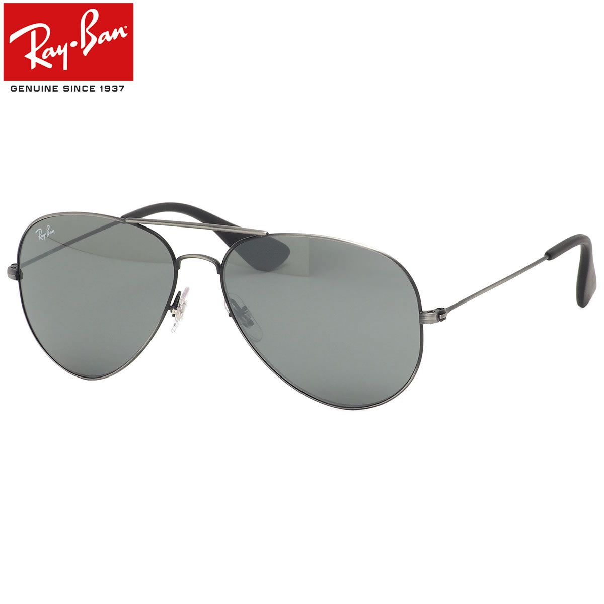 レイバン サングラス Ray-Ban RB3558 91396G 58サイズ AVIATOR アビエーター レディースモデル パイロット ティアドロップ RayBan ダブルブリッジ レトロ ミラーレンズ グレー