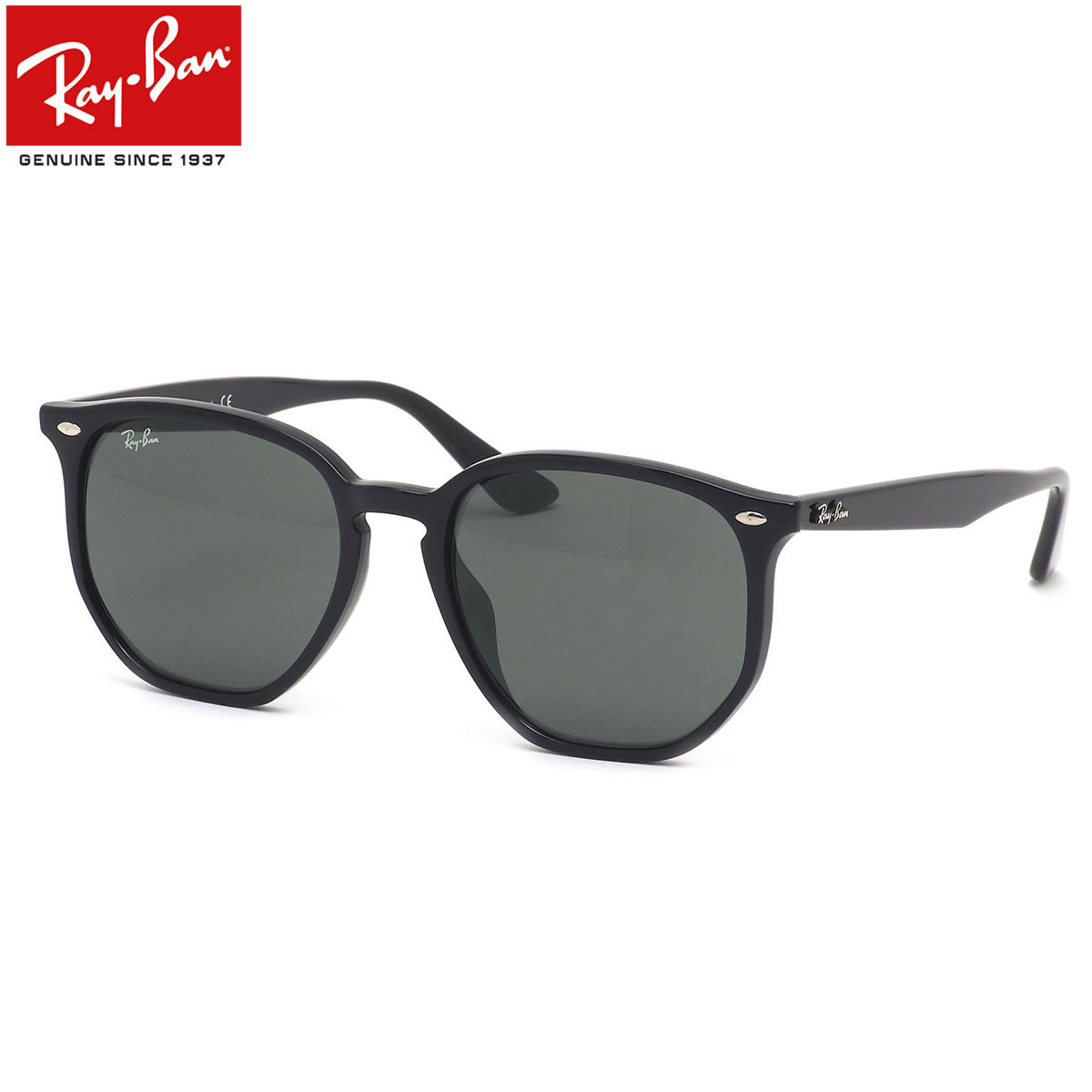 レイバン サングラス Ray-Ban RB4306F 601/71 54サイズ レディースモデル RayBan ヘキサゴン フルフィット ドライブ スポーツ 黒