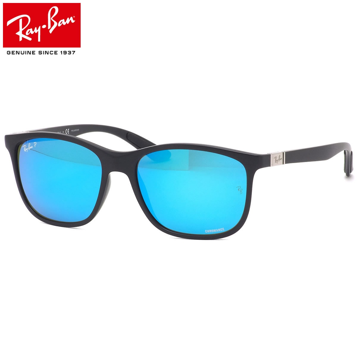 Ray-Ban レイバン サングラス RB4330CH 601SA1 56サイズ CHROMANCE クロマンス 偏光レンズ 軽い バネ蝶番 マットブラック  かっこいい  メンズ レディース