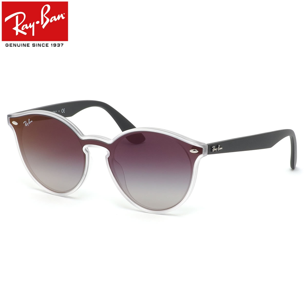 レイバン サングラス Ray-Ban RB4380NF 6355U0 139サイズ HIGHSTREET BLAZE ハイストリート ブレイズ レディースモデル RayBan 1枚レンズ フルフィット グレー 【20BF】