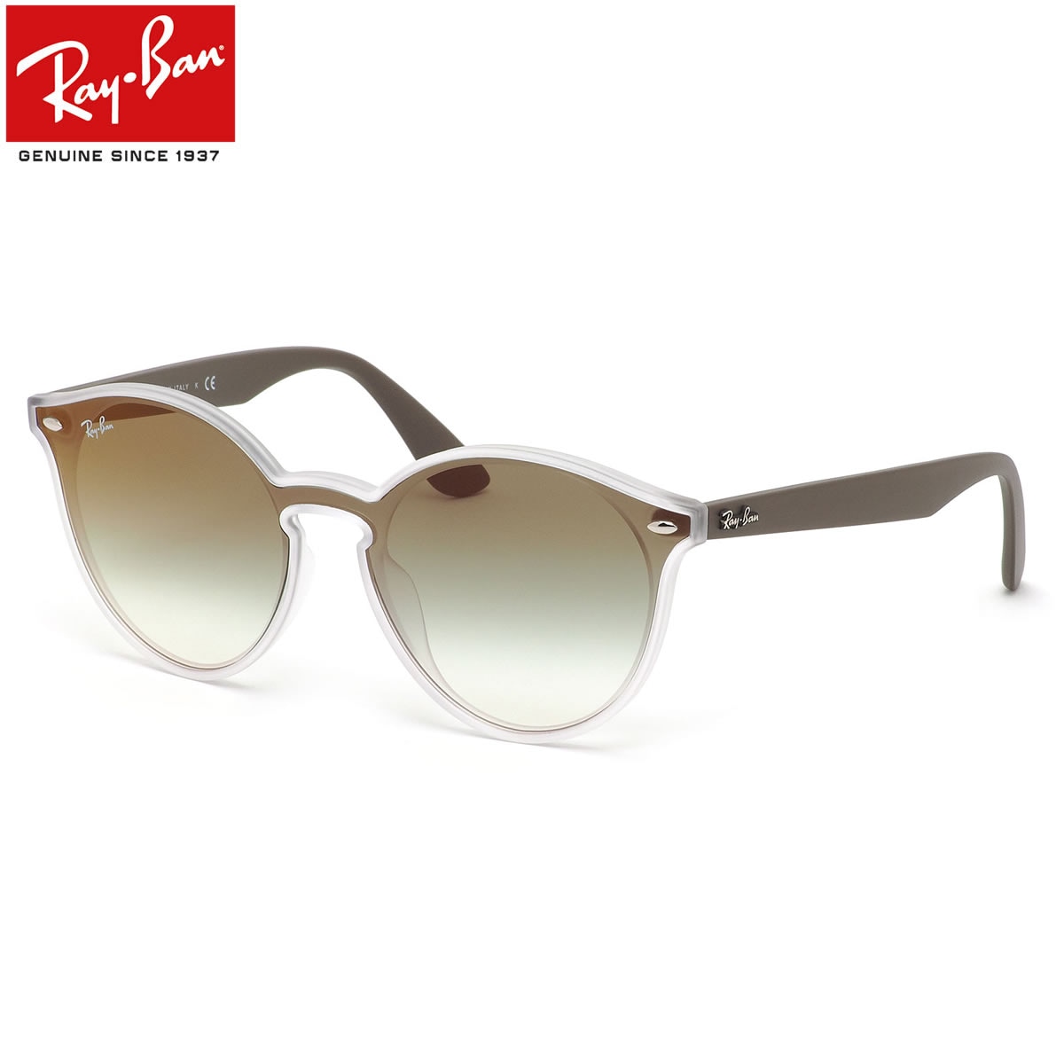 レイバン サングラス Ray-Ban RB4380NF 6358W0 139サイズ HIGHSTREET BLAZE ハイストリート ブレイズ レディースモデル RayBan 1枚レンズ フルフィット グリーン 【20BF】