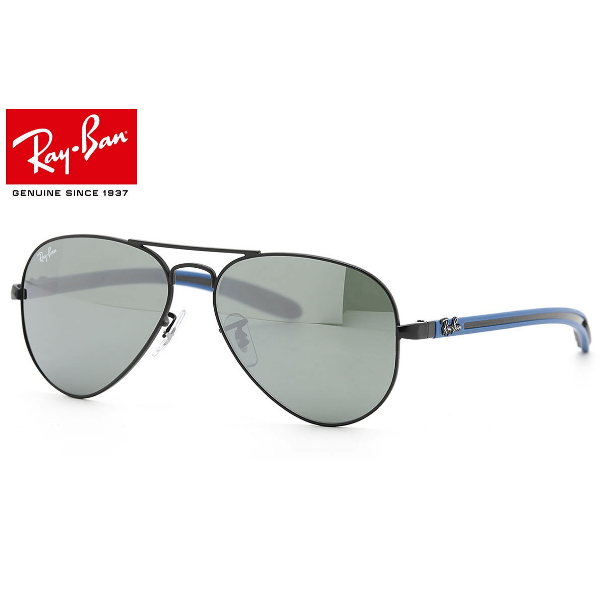 レイバン サングラス ミラー テック アビエーター カーボンファイバー Ray-Ban RB8307 006/40 55サイズ /レイバン RAYBAN TECH AVIATOR CARBON FIBRE FLASH LENSES 00640 LARGE METAL ラージメタル ツーブリッジ ダブルブリッジ ティアドロップ ミラー メンズ レディース