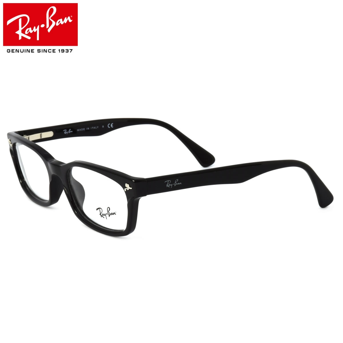 Ray-Ban レイバン メガネ /RX5017A 2000 ITALY 52サイズ /RX5017A イタリア製 MADE IN ITALY 黒縁 バネ丁番 /レイバン RayBan メンズ レディース