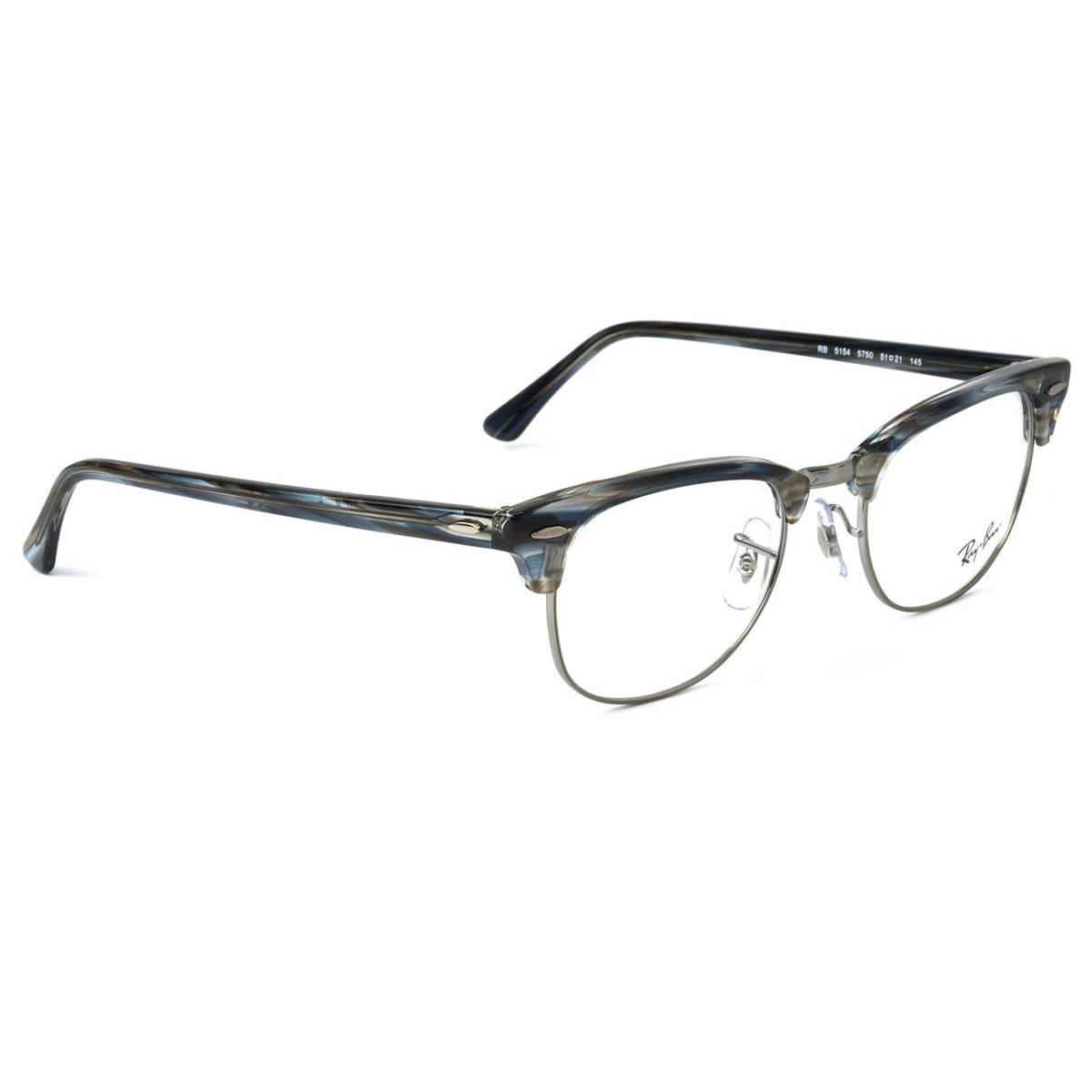 レイバン Ray-Ban メガネ RX5154 5750 49 レイバン純正レンズ対応 クラブマスター ブロー サーモント RayBan CLUB MASTER メンズ レディース